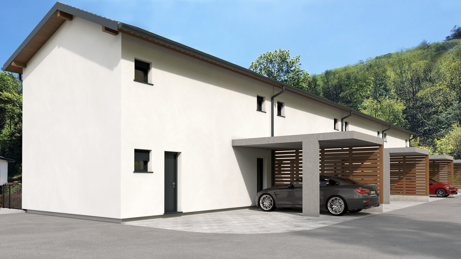 Elegante villetta con produzione indipendente di energia